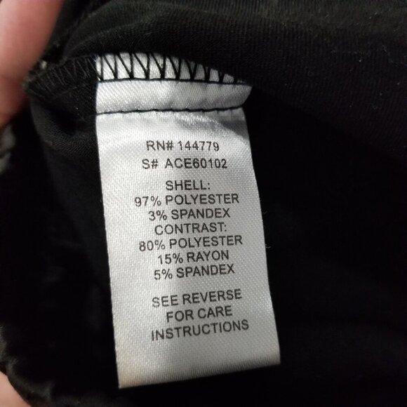 ACOA Black Satin Elastic Joggers Size Small - Picture 7 of 13